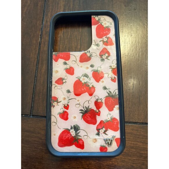 Wildflower Limited Edition iPhone 14 Pro Case - Strawberry Pattern - Picture 3 of 7